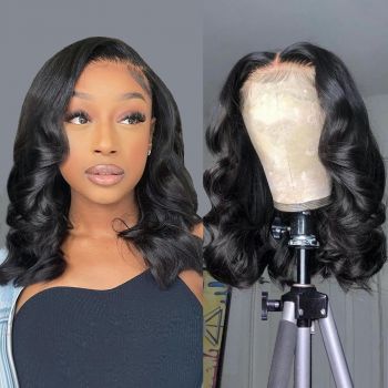 Bob Wig Human Hair 13x4 Frontal Lace Wig Body Wave HD Lace Front Wigs Human Hair