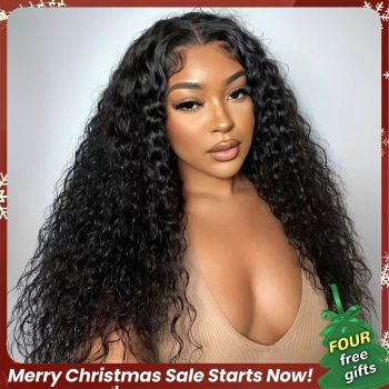 Water Wave Wear Go 7x5 HD Lace Wig Pre-cut Bleached Knots With Pre-plucked Hairline