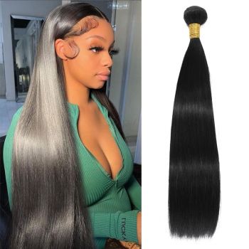 1 Bundle Straight Human Hair Extension Unprocessed Virgin Hair